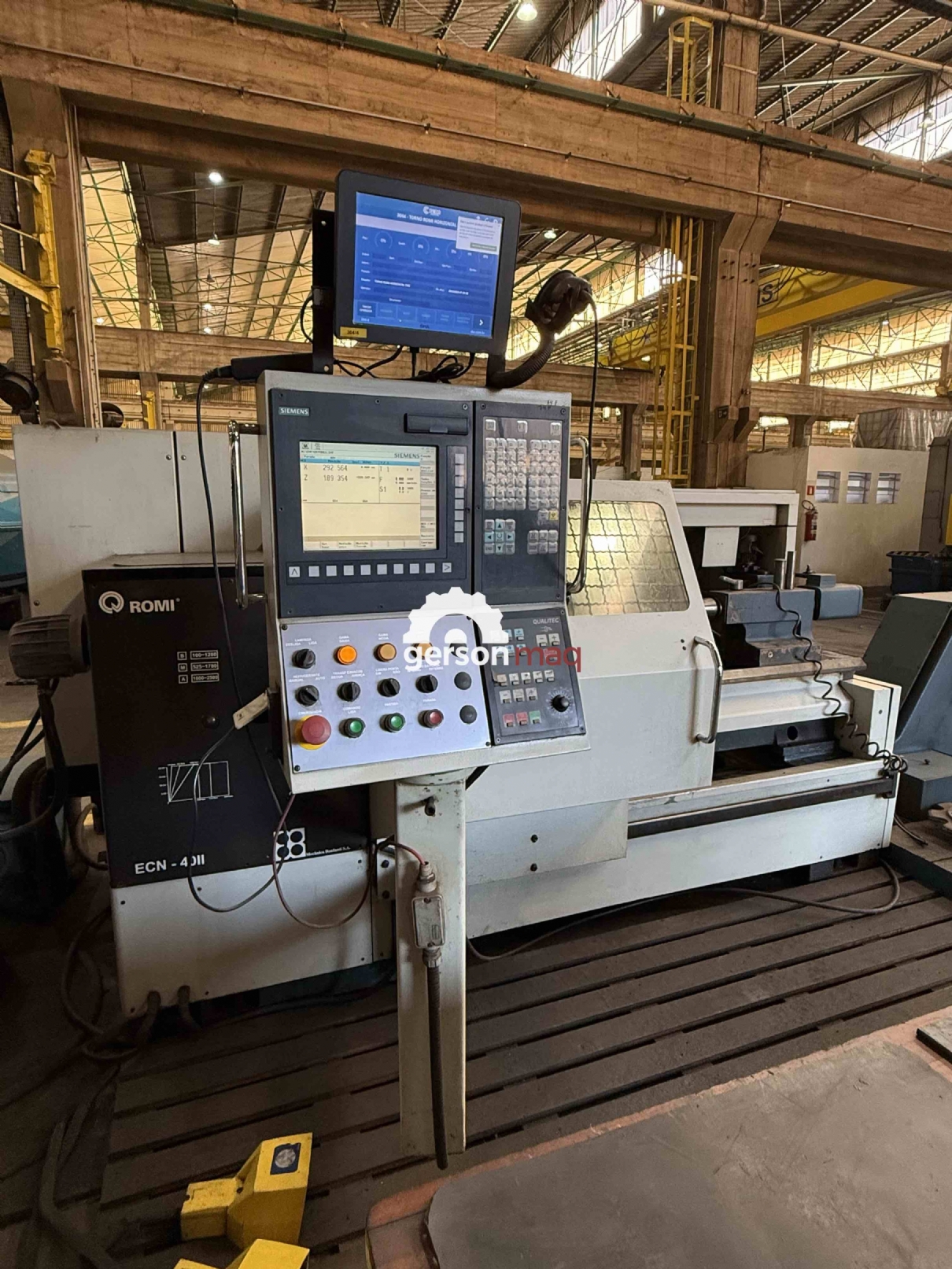 TORNO CNC ROMI ECN40 III - PLACA HIDRAULICA - SIEMENS
